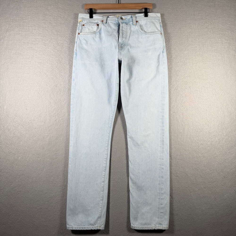 Citizens of Humanity‎ Wyatt Authentic Narrow Fit Light Wash Blue Jeans Mens 33
